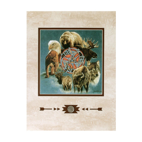 Animal Spirit Circle Showcase Print