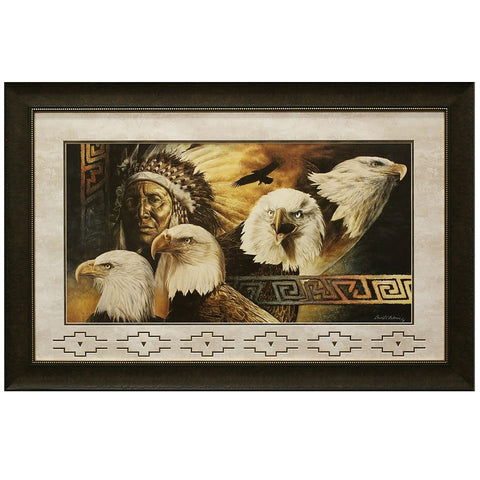 Framed and Matted Lakota Twilight Artist Proof