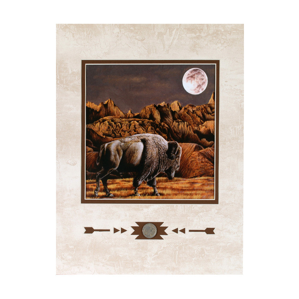 Buffalo Moon Rising Showcase Print