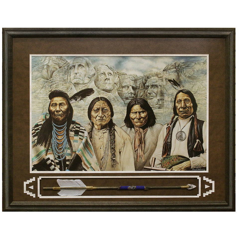 Framed Original Founding Fathers Lithograph by David Behrens