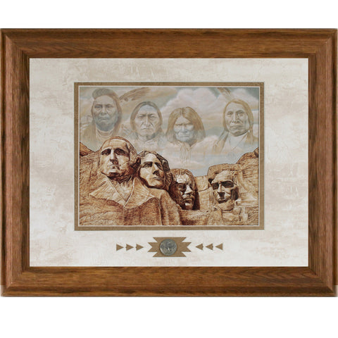 Framed Founding Fathers Showcase Print
